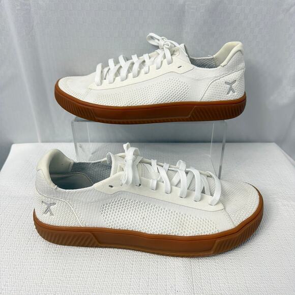 Flux Shoes Mens 10.5 Footwear Adapt Knit Trainer White Gum Athletic Sneakers main image 6